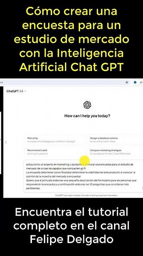 How to create a market research survey with ChatGPT 📊 #shorts #googleforms #ias