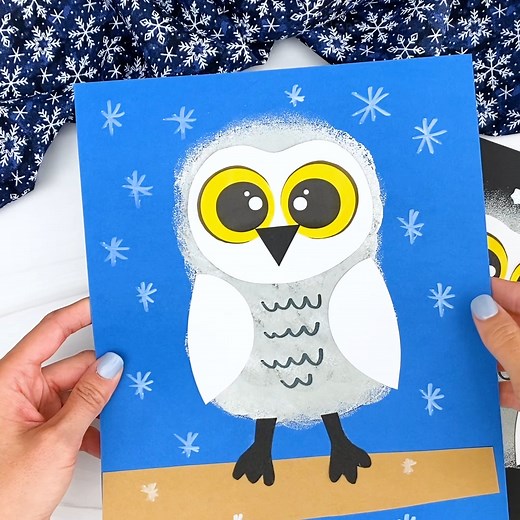 Get ready for winter with this fun snowy owl craft! Get the template on the blog. | Simple Everyday Mom