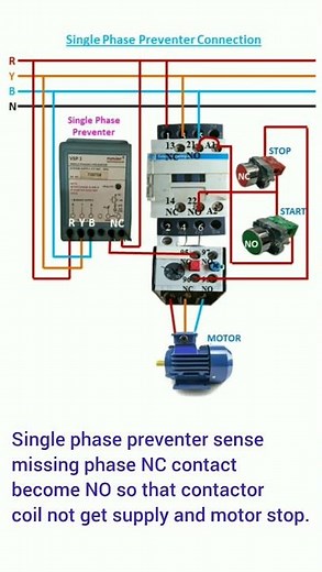 single phase preventer connection diagram⚡⚡ #spp #connection
