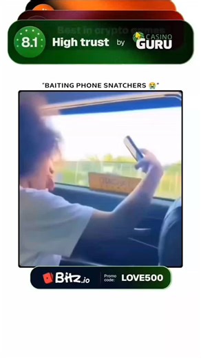Zeokxa | The clip shows a person sitting in the back seat of a taxi, dangling a smartphone out of the open window as bait. A would-be phone snatcher... | Instagram