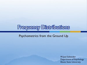 2. Frequency Distributions