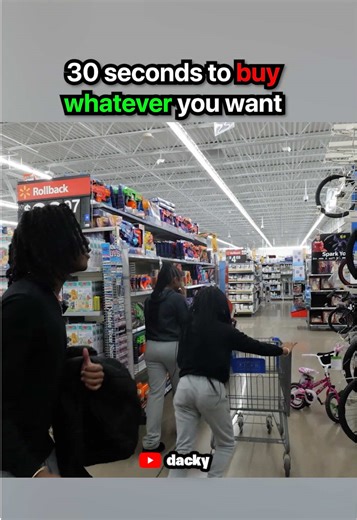 We Gave Them 30 Seconds In Walmart… Youtube: Dacky #funny #prank #challenge