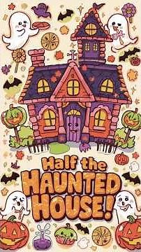 Half the Haunted House Fun Math Fractions for Kidsb#mathforkids #fractionsforkids #halloweenlearning