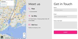 Contact us block with map - Html Code Example by Nicepage