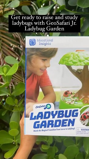 1.9K views · 13 reactions | Ever wanted a pet ladybug?  Watch the magical evolution of ladybugs in your very own GeoSafari Jr. Ladybug Garden! The magnification spots make it easy for kids to get an up-close look and practice observation skills.  The bug-safe, kid-friendly habitat makes it easy to feed the ladybugs and release them into nature when they're fully grown.  ➡️ Shop now: https://edin.com/w5m | Educational Insights | Facebook