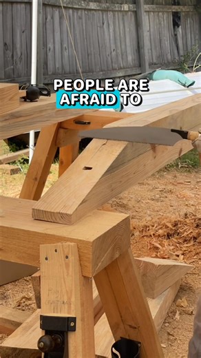 Don't fear scarf joints. Yes, scarf joints can decrease the shear strength of a beam. But if you pick the right type of scarf, size it correctly, and place it correctly it doesn't really matter. Japanese scarf joints are usually 2.5x the depth of the beam. Western scarf joints for timber framing are usually 3-4x the depth of the beam. Also, scarf joints must be oriented and placed correctly. Usually in Western timber frames, this means the scarf should be located over a brace. #timberframe #Timb