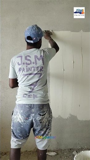 Wall putty.. putty work apply 1st code after paint #shorts #viral #painting #puttywork