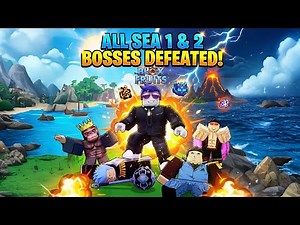 I Defeated ALL BOSSES in Sea 1 & Sea 2 SOLO 😈 | Blox Fruits