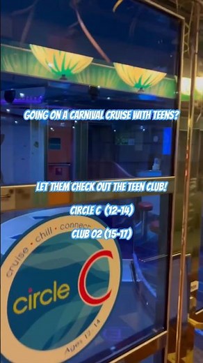 Our teens love the clubs on Carnival 🛳️ #circlec #clubo2 #carnival