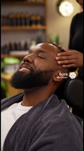 My Mans first head massage with oils #create