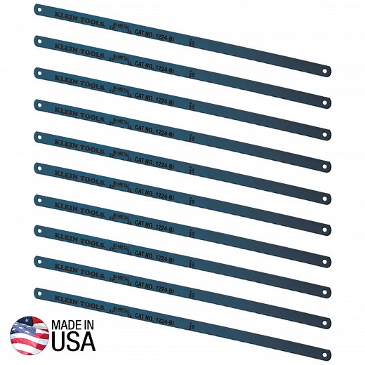 Bi-Metal Blades, 24 TPI, 12-Inch, 10-Pack - 1224BI-P | Klein Tools