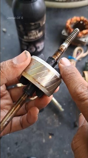 How to Clean a Fan Motor Shaft#shaft #As #fanmotor #dynamo #rustremover #repairman #electricfan #fan