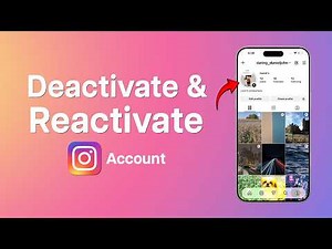 How To Deactivate Instagram Account And Activate It Again?