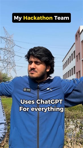 Uday Sharma | Hackathon | Freelancing | Tech | Marketing on Instagram: "My Hackathon Team💀 . . {hackathon, technology, coding, ai, programming, developer, graphic design, ui ux, html css, students, meme, funny, comedy} . . #hackathon #coding #programming #ai #meme"