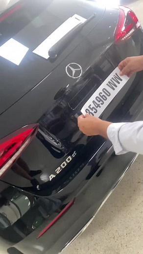 Removing License Plate Cover from Mercedes-Benz A200