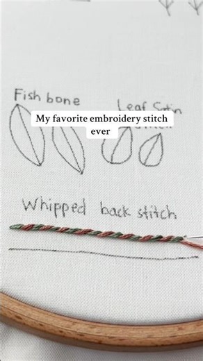 Whipped Back Stitch Tutorial | Part 14 of 20 Basic Embroidery Stitches | Learn Hand Embroidery