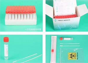[Hot Item] Vtm Tube Swab Kits Disposable Sampling Flocked Nasopharyngeal Nasal Oropharyngeal Oral Throat Swab Vtm Kits Transport Medium 10ml Vtm Kits Disposable