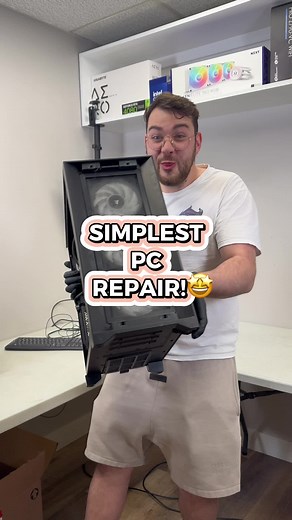 Simplest PC repair! 🤩 #pc #pcrepair #techrepair #techvideo #gamingpc #gaming #tech