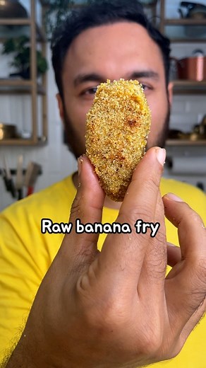 167K views · 856 reactions | Will you make this cheat fish fry Raw Banana Fry for vegetarians at home. It's just too Delishaaas and makes for a lovely weekend snack.  Bhi kya cheez hai it has so many amazing uses in the kitchen! . . #rawbanana #banana #fishfry #friedfood #streetfood #snack | Saransh Goila | Facebook