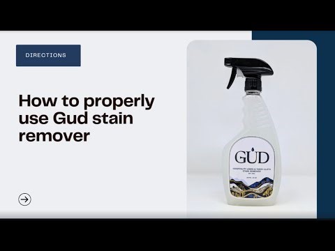 How To Use Gud Hospitality Stain Remover 24 oz Full Tutorial