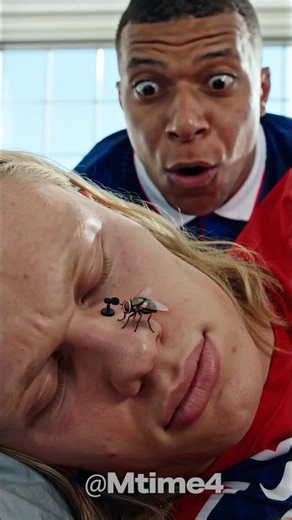 Mbappé Heard The Fly Singing On Haaland’s Face 🪰🎤 #parody #football #haaland #worldcup