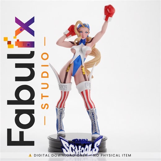 All-star Boxing Girl STL – 3D Print Fighting Game Fighter Model | Resin Figure File - Etsy