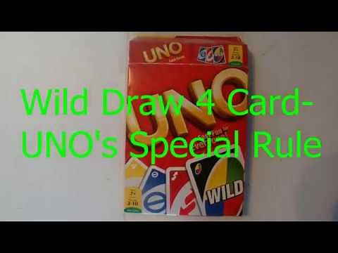 Uno's Special Rule for the Wild Draw 4 Card - How to Play Uno - Tutorial - Step by Step Instructions