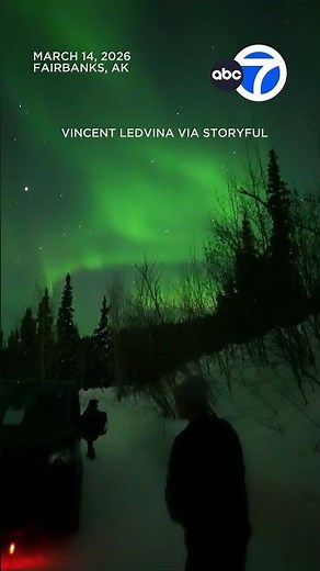 Mesmerizing northern lights glow over Alaska