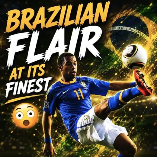 👉 Brazilian Flair at Its Finest 😳⚡ #footballshorts #football #robinho #brazilfootball #neymar