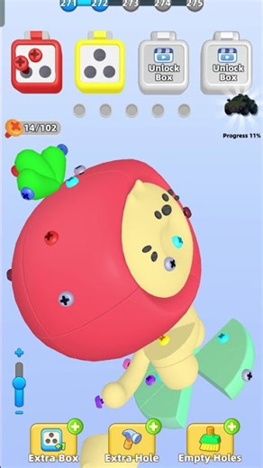 Screw Sort 3D 🎮 Unlock Your Puzzle Skills 🧩 #puzzlegame #satisfying #fypシ #asmr