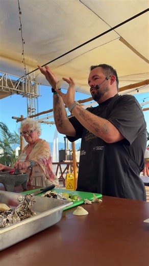 Salsa Master Class at the Vallarta BBQ Experience @velasvallartapv @VelasResorts #MyVelasExperience