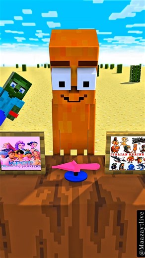 Zombie Prank Tung Tung Tung Sahur with illusion arrows 😂🤣 #minecraft #shorts #viral