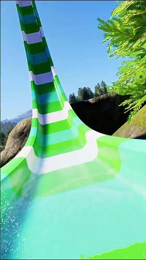 😨 A first-person water slide. It looks really scary (Planet Coaster 2)
