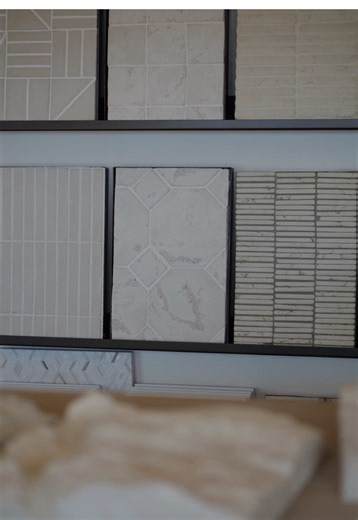 Raked tile in a shower adds depth and texture without relying on color or pattern. The subtle shadow lines created by the raked surface bring movement to the walls and help an all-neutral space feel layered and intentional. When used in a shower, it creates visual interest while still feeling calm and timeless. ✨