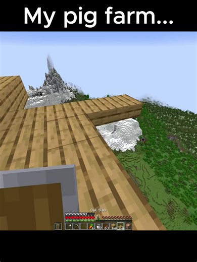 My Pig Farm Disaster in Minecraft