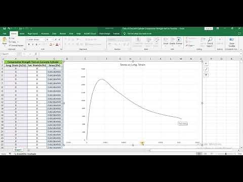 ASTM C469: Modulus of Elasticity & Poissons Ratio in Excel | Stress Strain Concrete Cylinder Part 2
