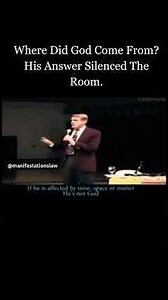 Where did God come from? His answer silenced the room. 🤯 #God #Consciousness