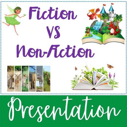 Fiction vs. Nonfiction Presentation | PowerPoint for Reading Comprehension
