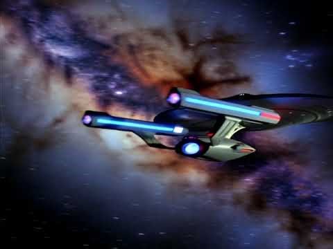 Enterprise NCC-1701 Heading Toward the Milky Way Galaxy
