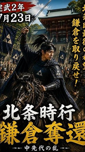 【建武2年7月23日】北条時行、鎌倉奪還｜中先代の乱