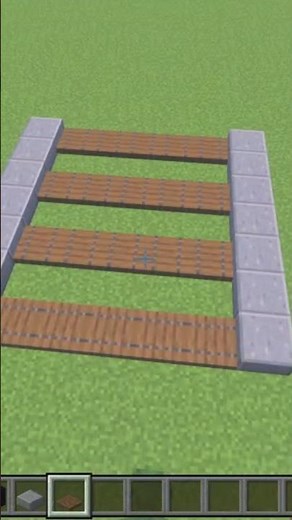 Minecraft Rail Track Tutorial #minecraft #minecraftshorts #youtubeshorts