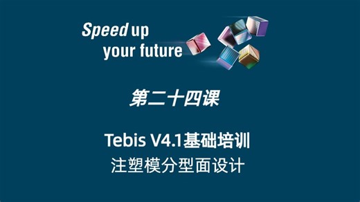 第二十四课：Tebis V4.1 基础培训_注塑模分型面设计