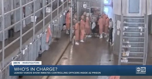 Newly leaked Florence, Arizona prison video shows inmates trap officers in stairwell