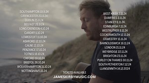 Don’t miss James' UK & Ireland Tour 2024! This award-winning singer-songwriter and multi-instrumentalist captivates with his soulful voice and innovative guitar playing. Blending folk, pop, blues, and indie rock, James delivers dynamic performances that have sold out venues worldwide. Join him for an unforgettable musical experience! Tickets available here: https://www.jameskirbymusic.com/concerts | James Kirby