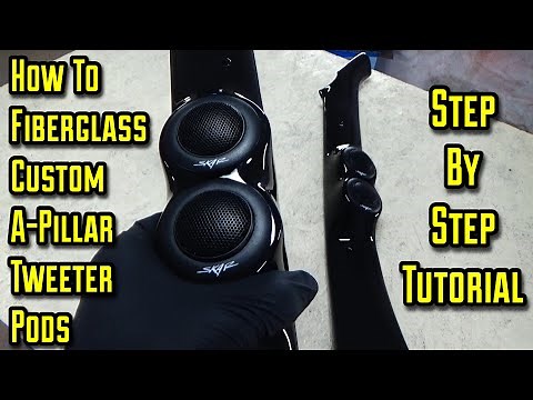 How To Fiberglass Pillar Tweeter Pods STEP BY STEP G-Body A-Pillar Speaker Pods CUSTOM CAR AUDIO