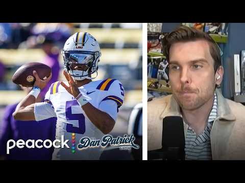 Colleges shouldn't retire numbers like Jayden Daniels' No. 5 at LSU | Dan Patrick Show | NFL on NBC