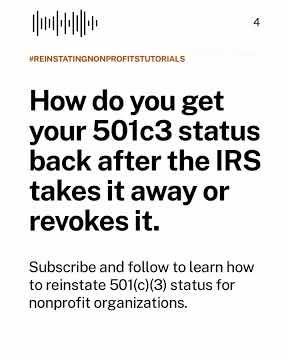 What is the first decision to make about reinstating your nonprofit’s 501c3 status?