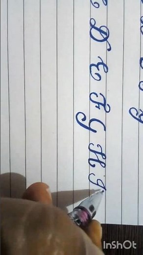 Alphabets in calligraphy writing # fancy # stylish # modern # calligraphy art with music