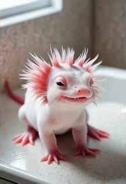 The Cutest Smiling Axolotl Ever! 😍
