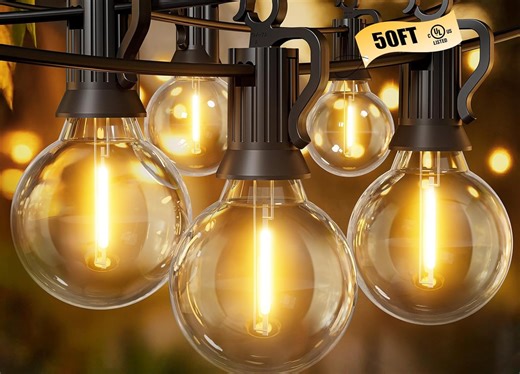 Amazon slashes price of outdoor LED string lights to $19.99 & they're dimmable